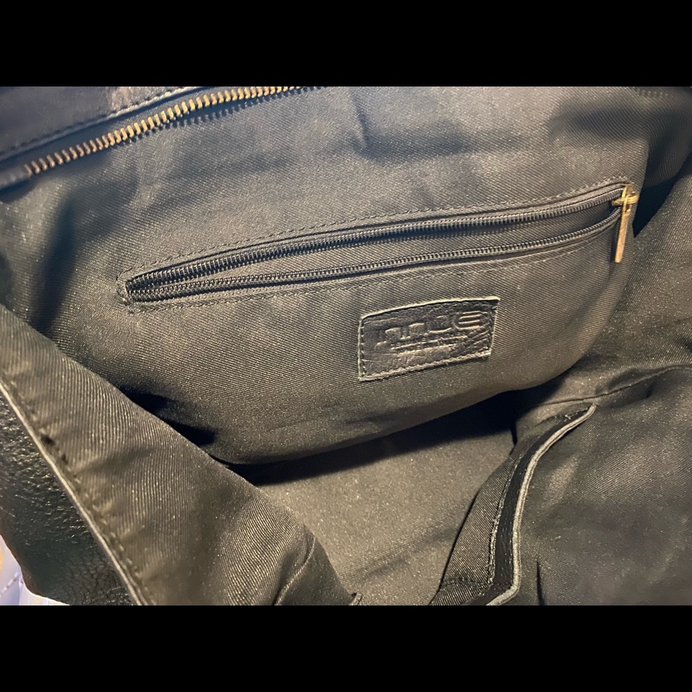 INNUE Made in Italy black leather satchel - Picture 8 of 10